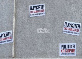 “Gjykatë destabiluzese”, studentët me aksion para Gjykatës Kushtetuese të Maqedonisë së Veriut