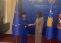 Haxhiu pret në takim komisioneren për Zgjerim të BE-së, Marta Kos