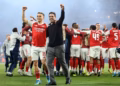 City barazon, Arsenali shpallet kampion