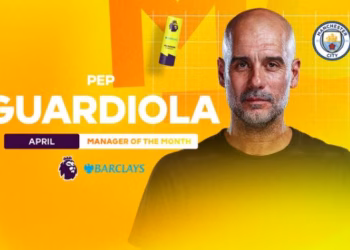 Guardiola shpallet trajneri më i mirë i muajit prill në Premier League