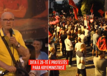 Dita e 28-të e protestës, qytetarët grumbullohen në sheshin “Skënderbej” në Tiranë