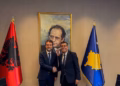 Haziri pret në takim ministrin shqiptar Ferit Hoxha, diskutohet bashkëpunimi dhe integrimi evropian
