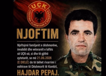 ​Sot rivarroset dëshmori Hajdar Pepaj