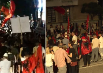 Protestuesit në Tiranë ‘sfidojnë’ orët, i japin ‘‘afat’’ Ramës që gjatë ditës së nesërme të jap dorëheqje