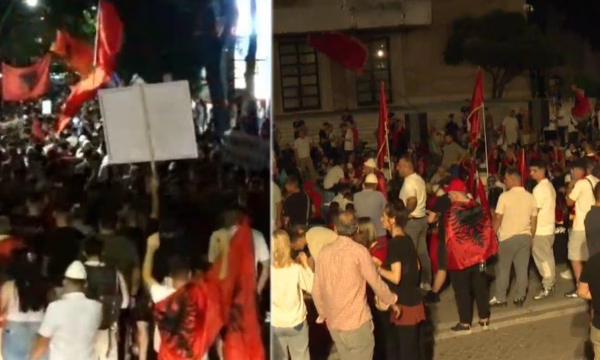 Protestuesit në Tiranë ‘sfidojnë’ orët, i japin ‘‘afat’’ Ramës që gjatë ditës së nesërme të jap dorëheqje
