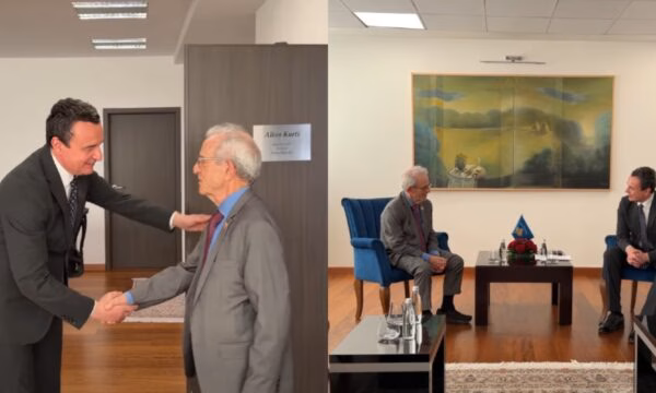 Kurti pret në takim profesorin amerikan Serwer, flasin për integrimin euroatlantik dhe sigurinë rajonale