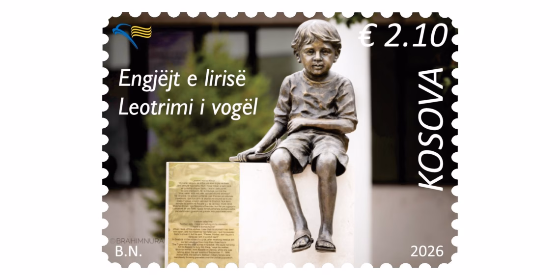 Posta e Kosovës lanson pullën “Engjëjt e Lirisë – Leotrimi i vogël”
