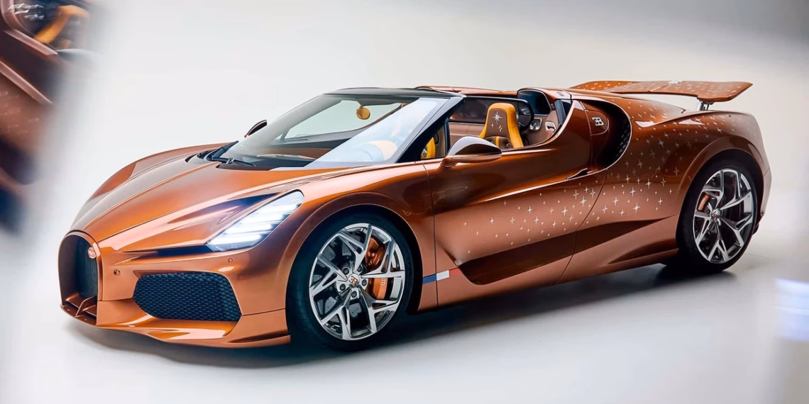 Vetura e fundit unike e Bugatti-t është e mbuluar me yje