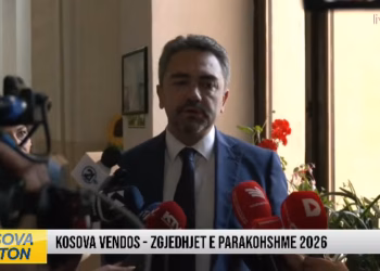Kreshnik Radoniqi voton në Pejë në nisje të procesit zgjedhor