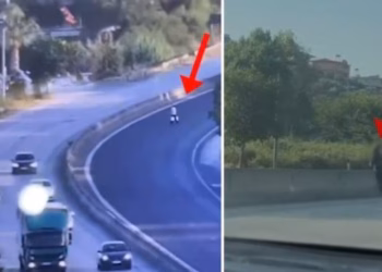 Kalojnë rrugën mespërmes autostradës, policia gjobit këmbësorët