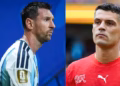 Messi nuk i zgjati dorën Xhakës në një moment të ndeshjes Argjentinë – Zvicër