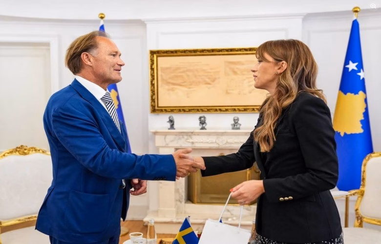 Haxhiu priti në takim lamtumirës ambasadorin e Suedisë në Kosovë