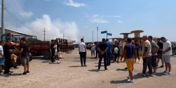 Deponia në Sferkë të Pejës digjet prej shtatë ditësh, banorët protestojnë për ndotjen e ajrit