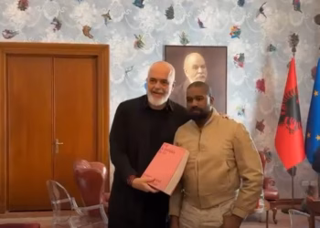 Kanye West pritet nga Edi Rama