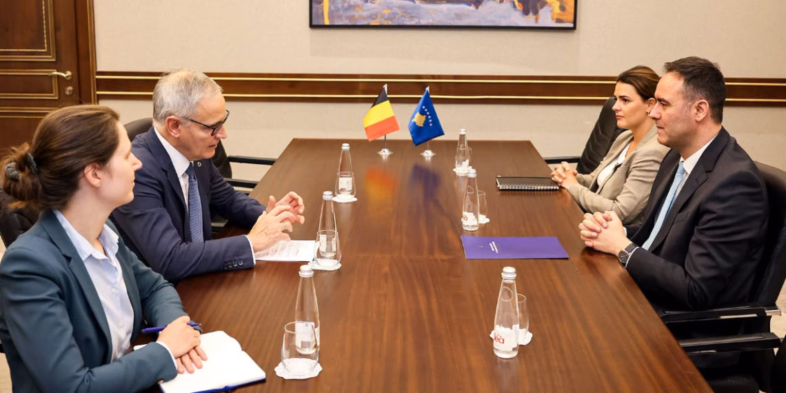 Konjufca vlerëson mbështetjen e Belgjikës në takimin lamtumirës me ambasadorin Cuvelier