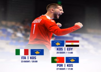 Kosova do të përballet me Italinë në duelin e parë të Lojërave Mesdhetare