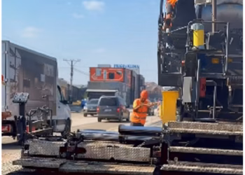 Nis asfaltimi i një pjese të magjistrales në Ferizaj