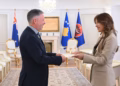 Haxhiu pranon letrat kredenciale të ambasadorit të Australisë jorezident në Kosovë, e çmon mbështetjen ndaj Kosovës