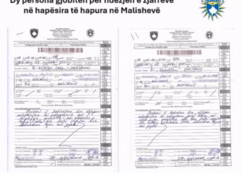 ​Gjobiten me nga 500 euro dy persona për ndezjen e zjarreve në Malishevë