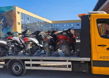 ​50 gjoba për motoçiklistët në Ferizaj, konfiskohen 14 motoçikleta dhe 8 trotinetë