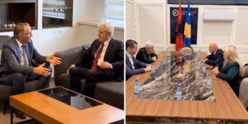 Ahmeti takohet me Hamzën e Gjinin, diskutojnë zhvillimet politike dhe zhvillimet në Hagë
