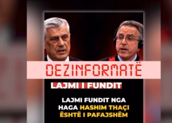 “Lirimi i Thaçit dhe autokolona serbe” – Interneti “vërshohet” nga lajme të rreme para aktgjykimit