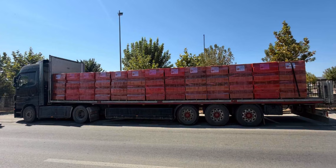 300 euro gjobë për kompaninë në Prizren, kamioni transportonte blloqe ndërtimi pa siguruar ngarkesën