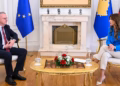 Haxhiu pret në takim përfaqësuesin e ri të BE-së, Schübel: Kosova mbetet e përkushtuar ndaj integrimit evropian