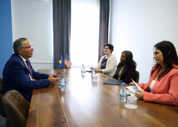 Hamza takon ushtruesen e detyrës së ambasadores amerikane, diskuton për krizën institucionale