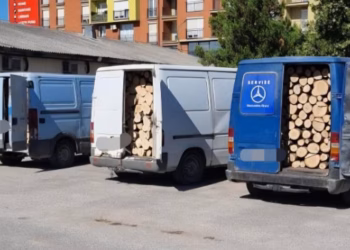 Konfiskohen pesë furgona dhe një kamion me dru pa dokumentacion në Ferizaj