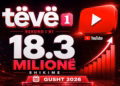 Tëvë1 me rekord të ri, mbi 18 milionë shikime në muajin gusht
