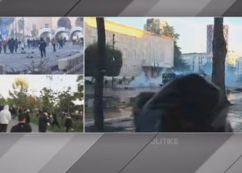 Protesta në Tiranë, gurë dhe molotovë drejt Kryeministrisë, dëmtohen objektet e dy ministrive