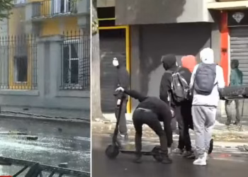 Përshkallëzohet protesta para Ministrisë së Arsimit, përplasje mes studentëve dhe policisë