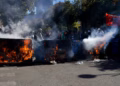 Protesta zhvendoset para Kryeministrisë: Gaz lotsjellës, breshëri gurësh dhe thirrje për dorëheqjen e Ramës