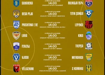 Liga e parë, xhiro e rregullt luhet të mërkurën